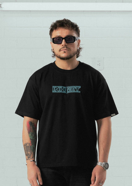 Classic Cyan Logo Stencil Tee